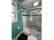 Stylish bathroom with patterned tile shower at 135 Tuscany Trce, Dallas, GA 30157