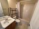 Small bathroom with shower/tub combo at 135 Tuscany Trce, Dallas, GA 30157