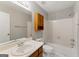 Bathroom featuring a vanity, toilet, tub, and shower combination at 633 Westbridge Rd, Fayetteville, GA 30214
