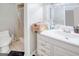 Bathroom with shower, toilet, and vanity at 6036 Regent Mnr, Lithonia, GA 30058