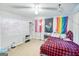 Bedroom with double bed, projector, and closet at 6036 Regent Mnr, Lithonia, GA 30058