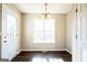 Small breakfast area with a window and chandelier at 221 Stagecoach Pass, Temple, GA 30179