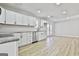 Updated kitchen, featuring white cabinets and stainless steel appliances at 234 Willis Rd, Sharpsburg, GA 30277