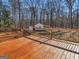 Deck with wooded backyard views at 1200 Mount Carmel Rd, Mcdonough, GA 30253