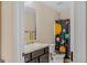 Clean bathroom with a solar system themed shower curtain at 149 Pristine Dr, Locust Grove, GA 30248