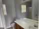 Bathroom with vanity, toilet, and bathtub at 9418 Sleepy Hollow Ln, Jonesboro, GA 30238