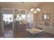 Cozy dining area with wood floors, stained glass, and natural light at 213 Meridian Dr, Stockbridge, GA 30281