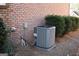 HVAC condenser sits outside of home at 213 Meridian Dr, Stockbridge, GA 30281