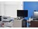 Office space with multiple screens and storage at 213 Meridian Dr, Stockbridge, GA 30281