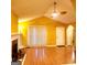Open living area with hardwood floors and high ceilings at 6709 Biscayne Blvd, Rex, GA 30273