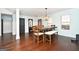Dining area with hardwood floors and bench seating at 140 Alford Dr, Fayetteville, GA 30215