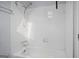 Clean bathroom with shower/tub combo at 6051 Reynolds Rd, Morrow, GA 30260