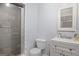Bathroom with walk-in shower and vanity at 6051 Reynolds Rd, Morrow, GA 30260