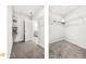 Spacious walk-in closet with wire shelving and grey carpet for organized storage at 205 Friendship Oak Way, Hampton, GA 30228