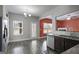 Kitchen with eat-in area and access to backyard at 2171 Grant Ave, Mcdonough, GA 30252