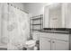 Simple bathroom with shower/tub combo and a vanity at 295 Cobalt Dr, Fayetteville, GA 30214