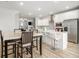 Eat-in kitchen with large island and stainless steel appliances at 295 Cobalt Dr, Fayetteville, GA 30214
