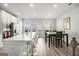 Modern kitchen with island and breakfast bar seating at 295 Cobalt Dr, Fayetteville, GA 30214