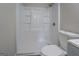 Bathroom with a shower stall and toilet at 3505 Gum Creek Rd, Oxford, GA 30054