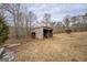 Rustic outbuilding nestled in a tranquil, wooded area of a spacious property at 3505 Gum Creek Rd, Oxford, GA 30054