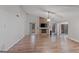 Spacious living room with a stone fireplace and a ceiling fan at 210 Imad Ct, Fairburn, GA 30213