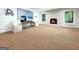 Finished basement with a cozy fireplace and lots of natural light at 500 Augusta Ln, Chattahoochee Hills, GA 30268