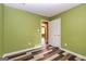 Spacious bedroom with hardwood floors and double door closet at 2994 Meadow Wood Ct, Lawrenceville, GA 30044