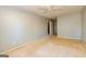 Simple bedroom with ceiling fan and neutral wall color at 172 Twiggs Cor, Peachtree City, GA 30269