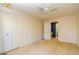 Simple bedroom with neutral wall color and carpet at 172 Twiggs Cor, Peachtree City, GA 30269