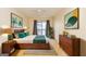 Primary bedroom with wood furniture and balcony access at 172 Twiggs Cor, Peachtree City, GA 30269