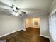 Spacious living room with hardwood floors and neutral walls at 4303 Mercer Rd, Decatur, GA 30035