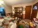 Dining room with a large wooden hutch and table at 5865 Ridge Se Dr, Mableton, GA 30126