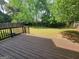 Deck overlooking a fenced backyard at 1345 Pinebreeze Way, Marietta, GA 30062