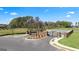 Wide angle shot of gated entrance to the Shoal Creek community at 12029 Conrad Circle, Hampton, GA 30228