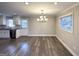 Dining area with hardwood floors and a chandelier at 2629 Preston Dr, Decatur, GA 30034