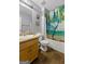 Clean bathroom with tub, shower, and vanity at 304 Slaughter Rd, Hampton, GA 30228