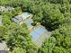 Tennis court and swimming pool in a wooded community at 1479 Brentwood, Marietta, GA 30062