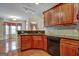 Kitchen with granite countertops and stainless steel appliances at 55 Clearbrook Ct, Covington, GA 30016