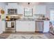 Modern kitchen featuring stainless steel appliances and white cabinets at 463 Conyers Rd, Mcdonough, GA 30253