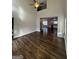 Spacious living room with high ceilings and view of kitchen at 385 Mcgiboney Ln, Covington, GA 30016
