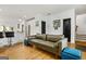 Cozy living room with modern finishes and an open flow to the kitchen area at 1302 Ladd St, Atlanta, GA 30310