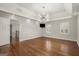 Main bedroom with hardwood floors and access to hallway at 3509 Billingsley Dr, Marietta, GA 30062