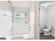 Bathroom with soaking tub and separate toilet area at 9507 Byrom Rd, Jonesboro, GA 30236