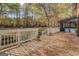Spacious deck with white railing overlooking backyard at 960 Todd Dr, Covington, GA 30014