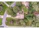 Aerial view of the property showing the lush landscaping, pool, and backyard features at 3170 Ebenezer Rd, Marietta, GA 30066