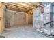 Unfinished basement with HVAC system and plumbing at 65 Oakhurst Trl, Sharpsburg, GA 30277
