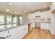 Modern kitchen with white shaker cabinets, granite countertops and island at 65 Oakhurst Trl, Sharpsburg, GA 30277