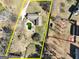 Aerial view highlighting house, pool, and expansive lot at 4881 Highway 155 N, Stockbridge, GA 30281
