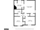 Floor plan showcasing the primary bedroom, primary bathroom, two bedrooms, a shared bath, and a hall at 232 Taylors Farm Dr, Canton, GA 30115