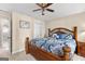 King bedroom with ensuite bathroom access at 150 S Kite Lake Rd, Fayetteville, GA 30214